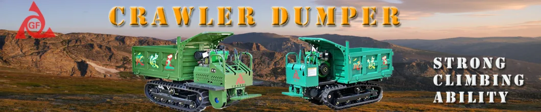 Cargas útiles de 1 tonelada Mini crawler para transporte minero 0