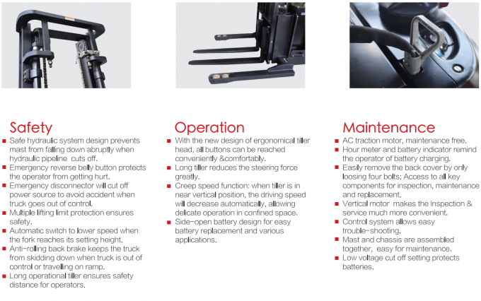 Estabilizador eléctrico de paletas de alta eficiencia con carga de 1,5 t 6