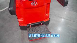 Demostración del apilador walkie EP RSL161 de 1600 kg | Manipulación de materiales de gran elevación