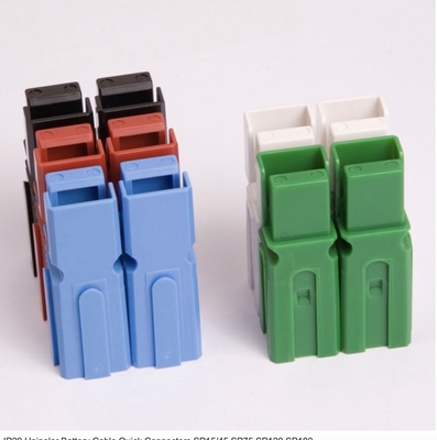 Conector rápido bipolar SC50 para montacargas, corriente nominal de 50A, material principal PC110U, terminales chapados en plata T2