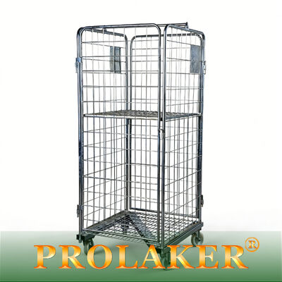 Tipo Z Cajera de rollo de almacén Tamaño personalizable Capacidad de carga Forma recta plegable para la rotación de materiales