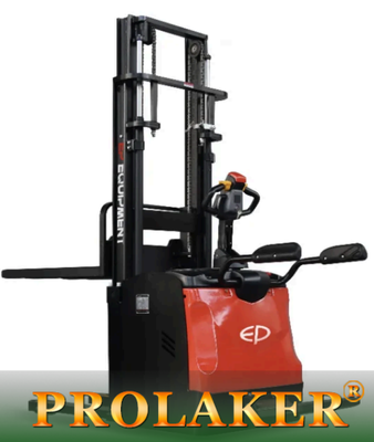 ES16-RS 1.6T Ride-on Electric Stacker Foldable Platform Li-ion Battery Warehouse Stacking Equipment