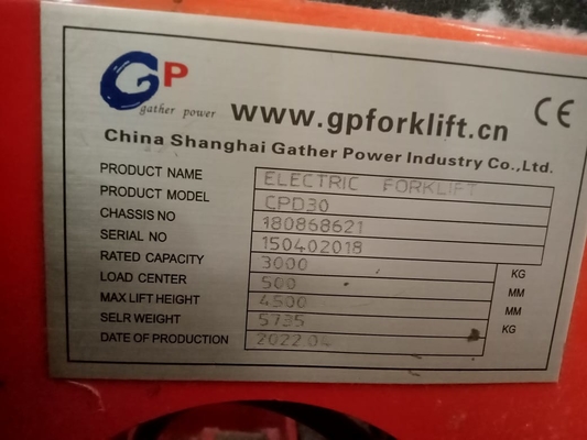 Parche de batería de tracción de 72v 245Ah para camiones de paletas eléctricos GP