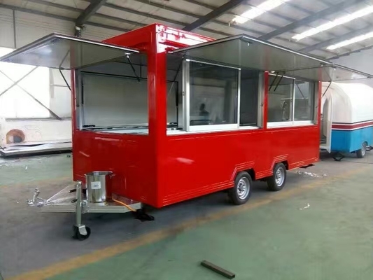 remolque de comida Café Perrito caliente Carritos de comida con cocina completa, Mobile helado remolque de comida