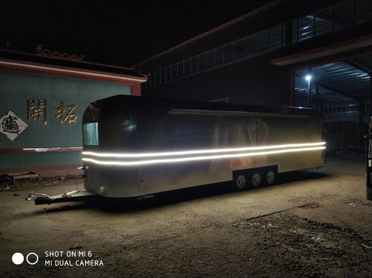 Food Trailer Carro de comida rápida de acero inoxidable disponible en venta