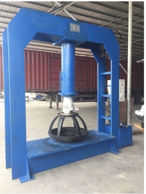 Máquina de prensado de neumáticos de montacargas TP120 de diseño compacto 380V con certificación CE para neumáticos sólidos industriales