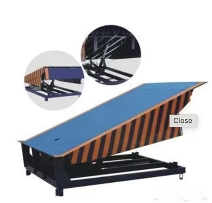 Nivelador de muelle hidráulico eficiente y estable, DCQY6-0.5 6000 kg longitud 7 m CE aprobado