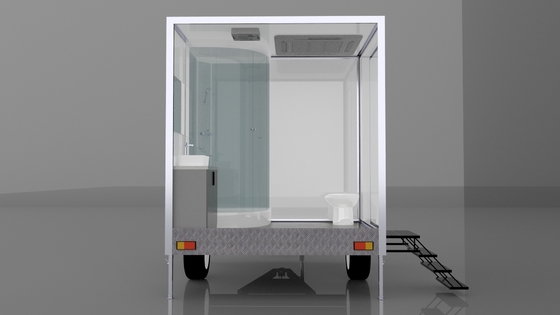 Precio asequible Funcional y personalizable Mobile Single Shower Trailer Baño de lujo al aire libre