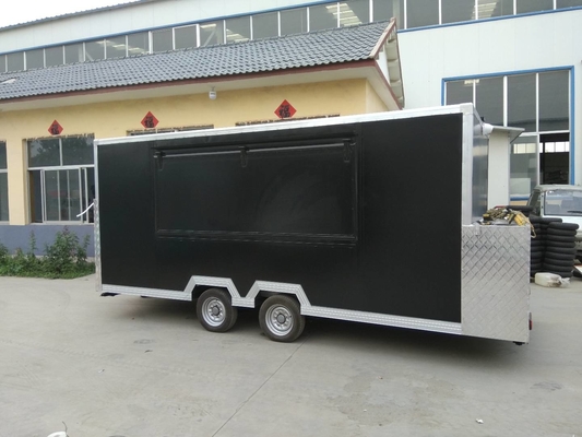 Coche móvil de cocina al aire libre carrito de perritos calientes pizza halal camión de comida móvil BBQ remolque de comida totalmente equipado