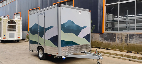 Baño de alta gama Trailer Baño de camuflaje portátil Baño móvil para bodas Baño móvil para el sitio de la boda