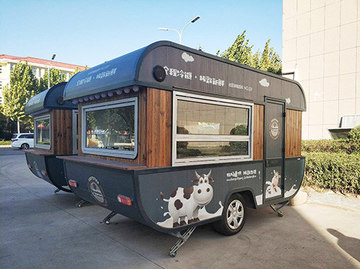 Australia Estándar Trailer de comida móvil al aire libre Café helado Perrito caliente Pizza aperitivos Regreso