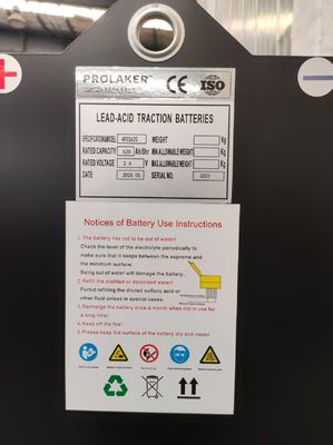 4HPZS620 24V 620Ah Baterías de tracción Vida útil de ciclo largo Mantenimiento regular CE