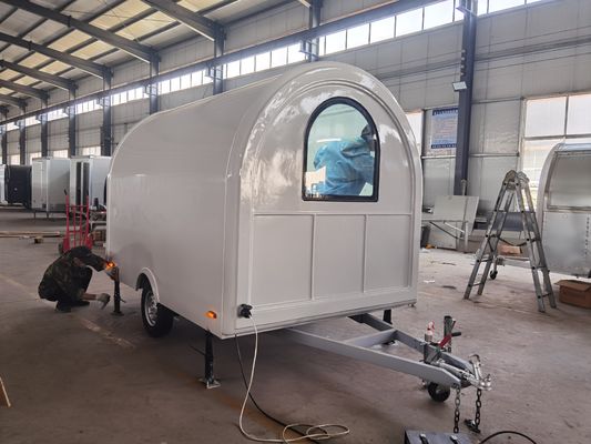 Trailer de comida móvil para la calle para barbacoa o comida rápida
