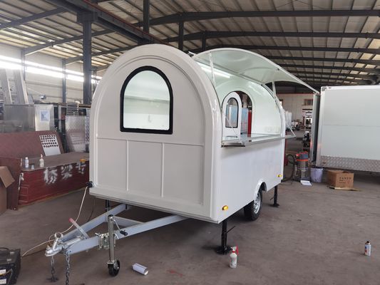 Trailer de comida móvil para la calle para barbacoa o comida rápida