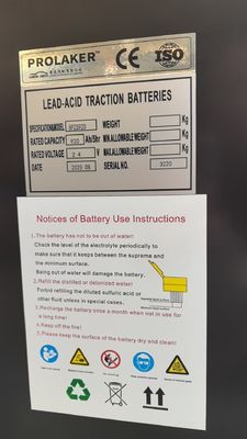 Batería de plomo-ácido para montacargas de almacén 8PZS920 24V 920Ah con servicio de personalización