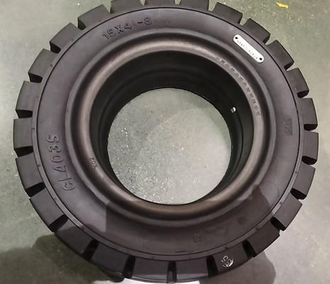 Neumáticos sólidos de sistema rápido 125/75-8 duraderos y antideslizantes para carretillas elevadoras