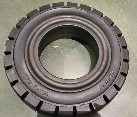 Neumáticos sólidos de sistema rápido 125/75-8 duraderos y antideslizantes para carretillas elevadoras
