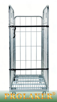 Práctico almacén específico de 3 lados de la jaula de rollo banda elástica fija