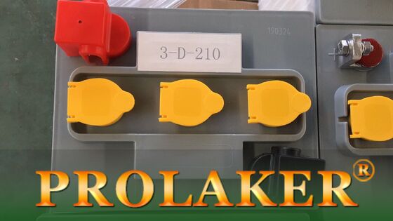 6 ciclo profundo de la carretilla elevadora de voltio 210Ah 3-D-210 de la batería de plomo de la tracción para el carro de golf