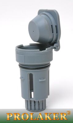 Enchufe de ventilación de la batería de la carretilla elevadora - Enchufe gris PP de 75 mm para ventilación segura y eficiente de la batería.