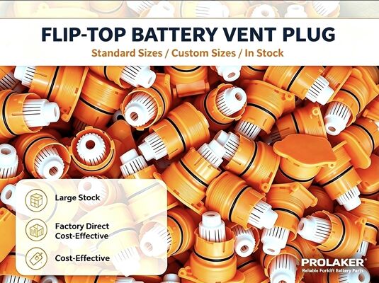 Fabrica de venta al por mayor de alta performance Flip Top Vent Cap con diseño reutilizable de sellado hermético para baterías de montacargas
