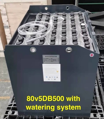 Batería de plomo modificada para requisitos particulares de la tracción de 500AH 80v para la carretilla elevadora de MHE con el sistema de riego