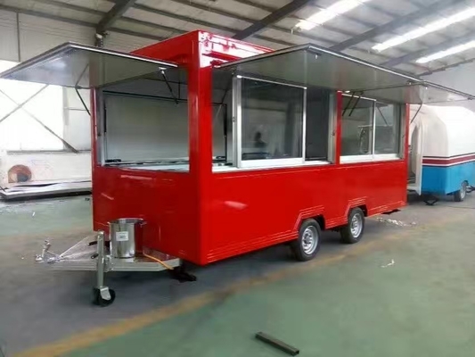 Hot Dog Donut Hamburguesa Trailer de comida helado jugo aperitivo venta de comida para campamentos móviles