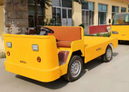 Remolque de plataforma de vehículo eléctrico abierto de baja velocidad con control eléctrico inteligente, 2 asientos y cargador a bordo de 60V/18A