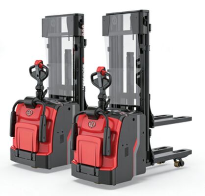 EP Heavy Duty Li-Ion Stacker con plataforma plegable 1600kg RSL161 para aplicaciones exigentes y transporte de larga distancia con batería de 24V / 280Ah y cargador de 24V / 100A