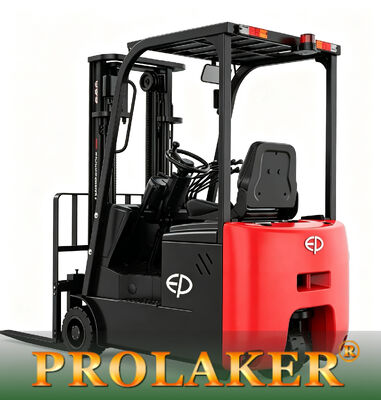 Compact 1.5 Ton 3 Wheel Electric Counterbalance Forklift Low Ceiling Cargo Lift Use Built-in Li-ion Charger Opportunity Charging Forklift