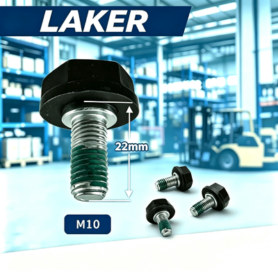 Fábrica Outlet LAKER M10*22 Tornillo Aislado Hexagonal de Plástico, OEM ODM Tornillo de Alta Resistencia Galvanizado Antivibración Autocierre Personalizado, Suministro en Stock Parche de Nylon Accesorio Aislado Anticorrosión