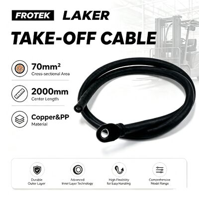 Cable de toma de fuerza para carretilla elevadora de alta resistencia 70/2000 con cobre de alta flexibilidad y resistente a la corrosión para repuestos de carretilla elevadora